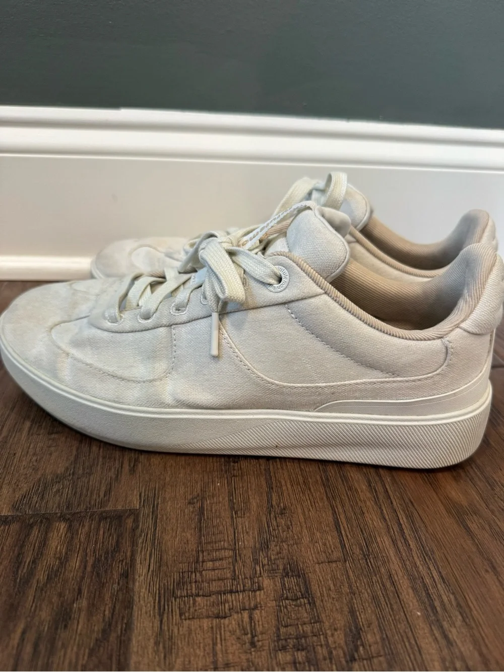lululemon athletica Off-White Canvas Athletic Sneakers